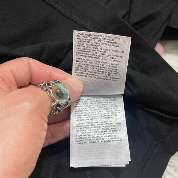 NWT Men’s Size Small Moncler X Palm Angels Wing Logo Tee 100% Cotton In Black - Picture 15 of 17